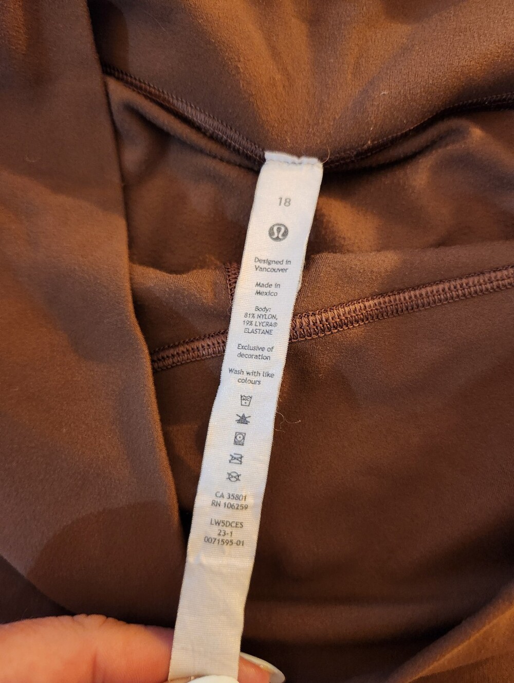Lululemon Size 18 Plus Size Brown Leggings - Picture 8 of 11